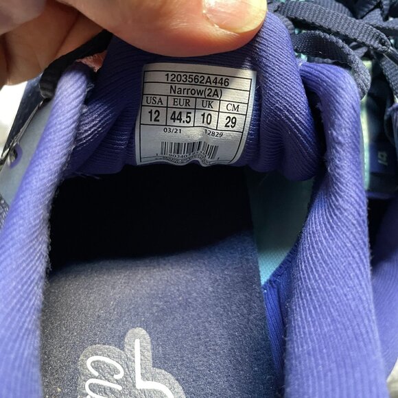 Brooks Women’s Ghost 14 Sneakers Size 12 US Narrow 2A Blue Peacoat Yucca Navy - Picture 7 of 9